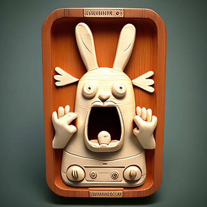 نموذج ثلاثي الأبعاد لآلة CNC ألعاب لعبة St Rabbids Go الهاتف